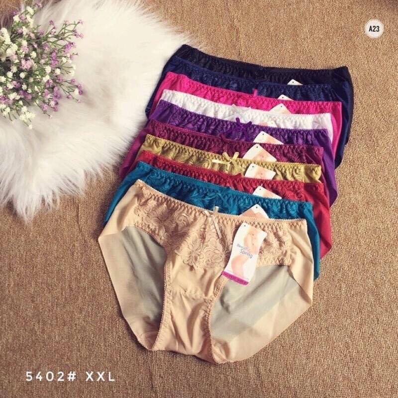 Quần lót ren lụa không viền mông Bigsize 60kg - 75kg | BigBuy360 - bigbuy360.vn