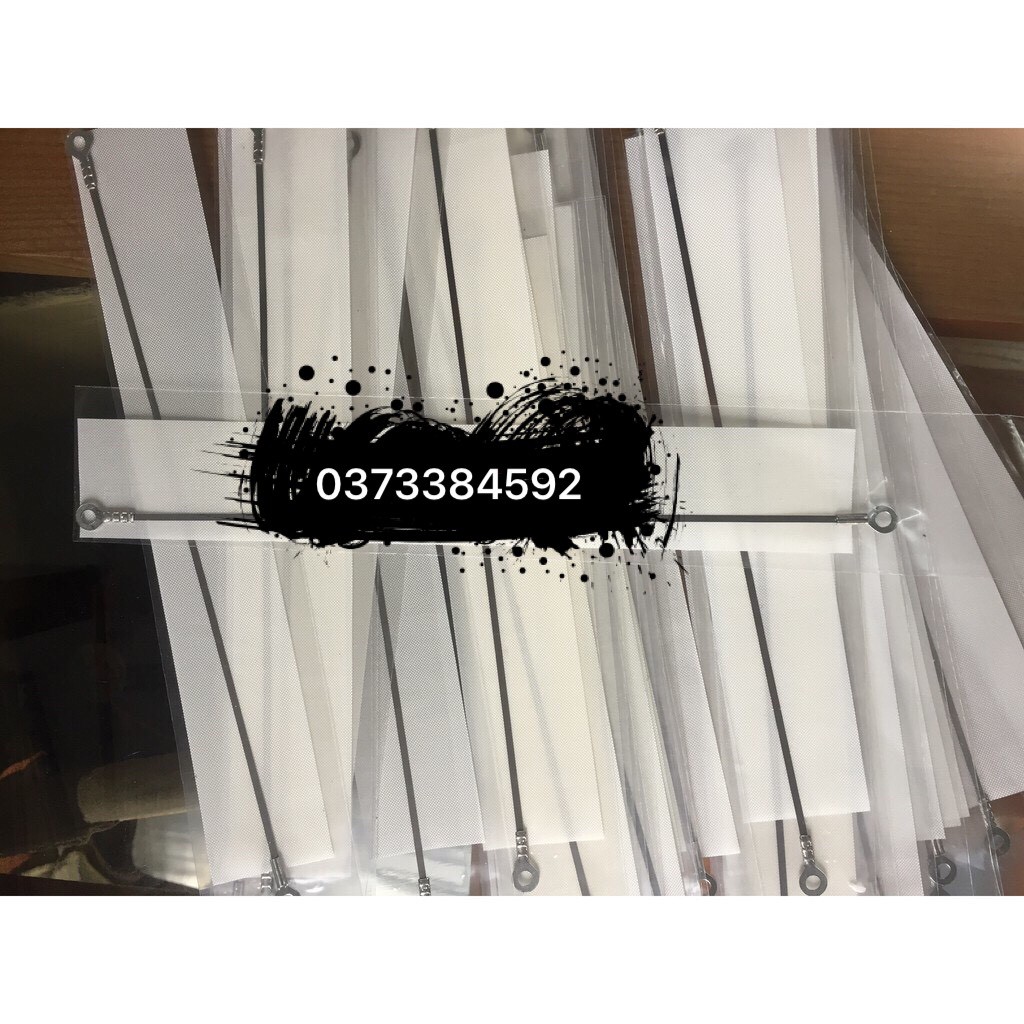 Dây hàn nhiệt dài 30cm máy hàn miệng túi PFS ĐỦ KÍCH THƯỚC, Dây nhiệt và băng hàn màu trắng máy é