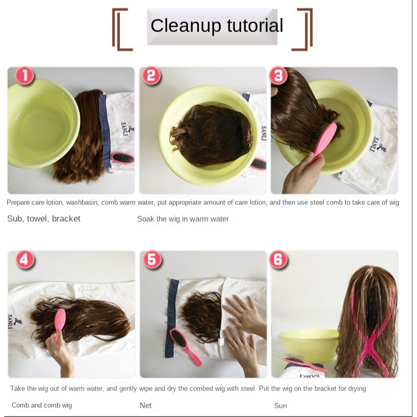 Tóc giả ngắn phong cách Hàn Quốc thời trang cho nam và nữ