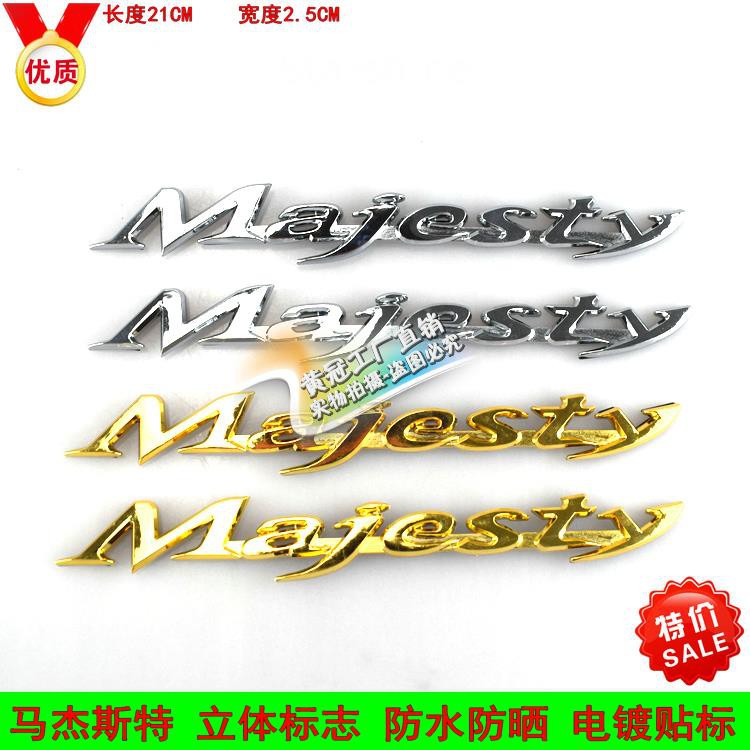 Ma Jester 250 YP400 YP5 Majesty T8 T9 T10 Applique Stereo Logo Letter Sticker