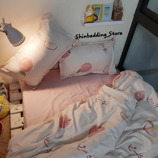 [Giá rẻ] Set Ga Poly Quả Đào Nhật-Mới lạ, Độc đáo (Shinbedding_Store)