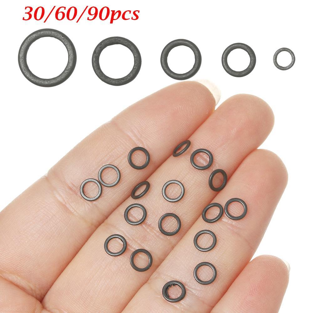 Set 30 / 60 / 90 Vòng Chữ O Màu Đen 2mm 3.2mm 3.7mm 4.4mm 5.3mm Chuyên Dụng Cho Cần Câu Cá