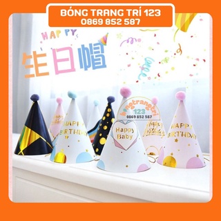 Mũ Chóp Sinh Nhật Quả Bông Phong Cách Hàn Quốc