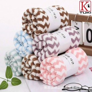 [Kẻ sọc] Khăn mặt xuất Hàn, kích thước 50x30cm - siêu mềm mịn, siêu thấm hút