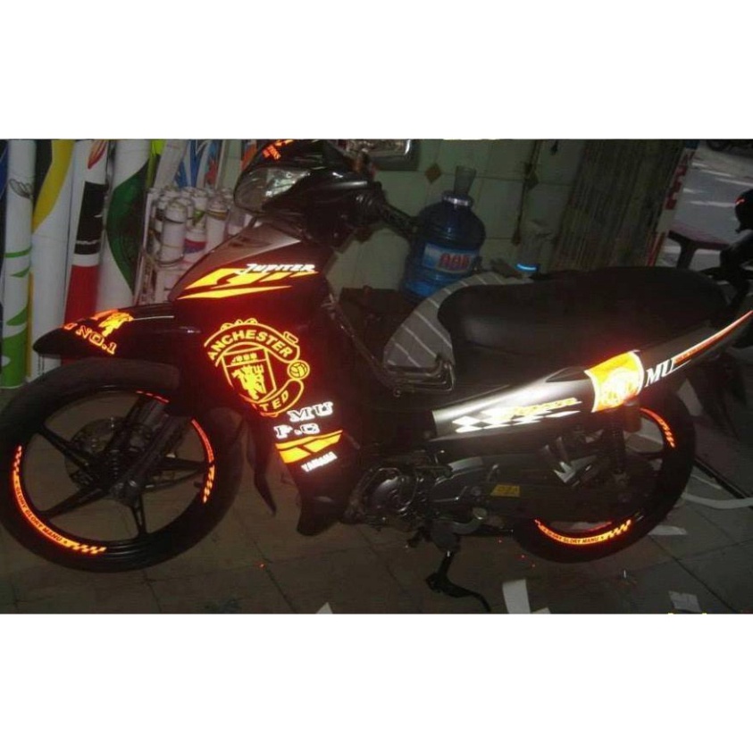 Tem dán vành phản quang xe máy-tem vành chỉ Decal -Decal dán phản quang chống thấm nước