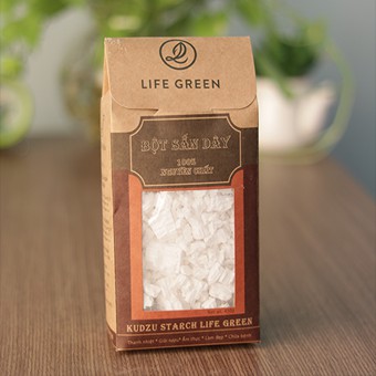 Bột Sắn Dây Nguyên Chất Lifegreen 500G Sạch Từ Sắn Dây Chọn Lọc, Tinh Khiết 100%, Không pha tạp, Không Hương Liệu