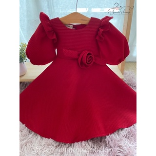 Váy đầm bé gái annie đầm pupply công chúa - đỏ