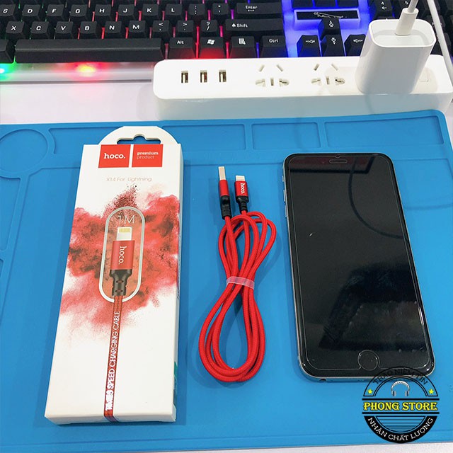 Cáp sạc nhanh hoco x14 cho IP,tablet táo,sạc dự phòng-dây sạc -PHONGSTORE