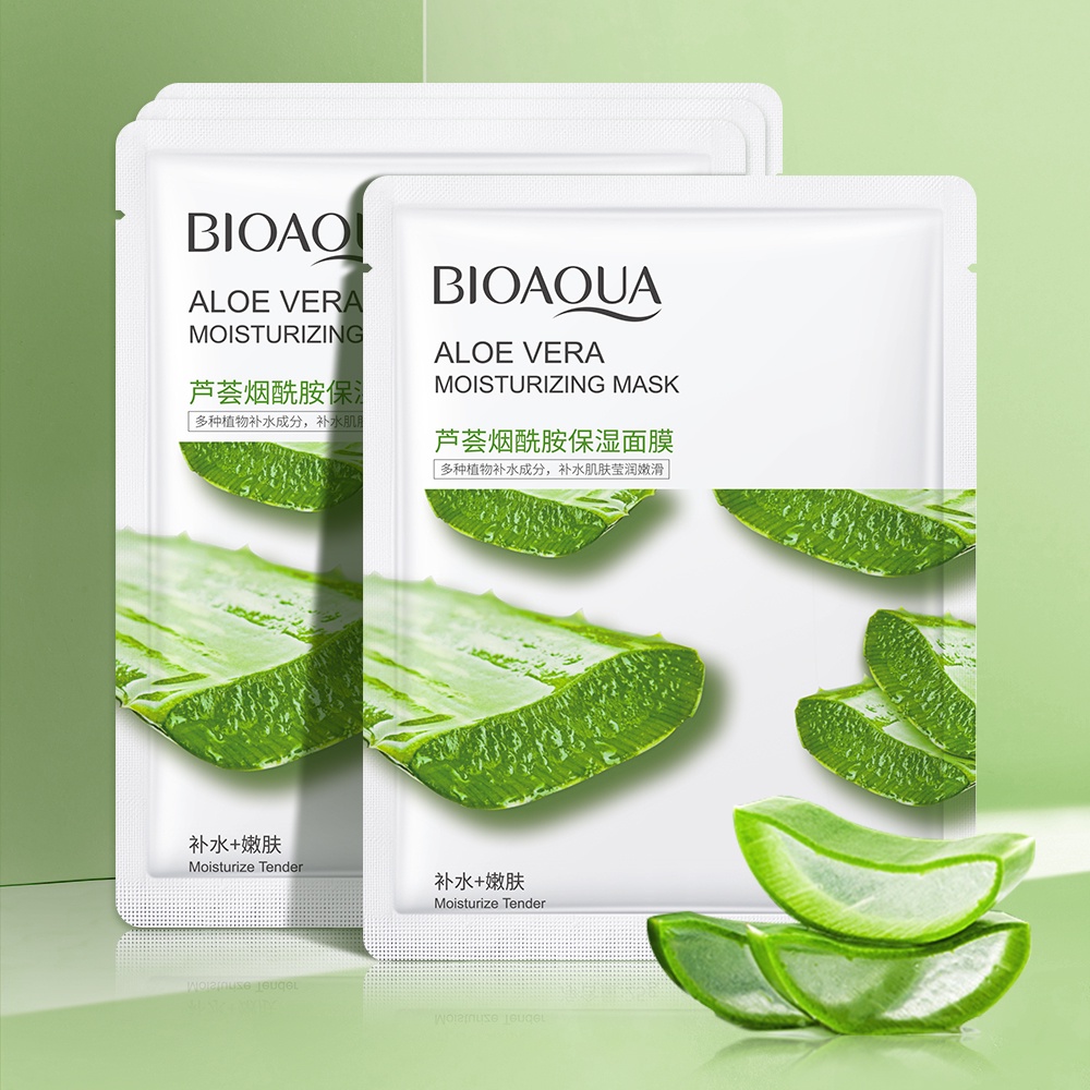 [MN 001] Mặt nạ giấy BIOAQUA dưỡng ẩm da, thải đôc, giảm bã nhờn, Mask giảm mụn cao cấp, mặt nạ trắng da chuyên sâu | BigBuy360 - bigbuy360.vn