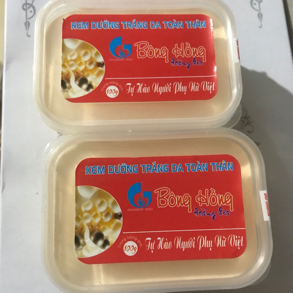 Kem bông hồng vuông, kem bông hồng hoàng gia 100g