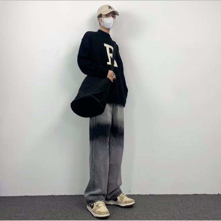 Quần Jean nam Dài Dáng Rộng quần jean nam cao cấp vintage quần baggy nữ form rộng quần jeans quần bò ống rộng