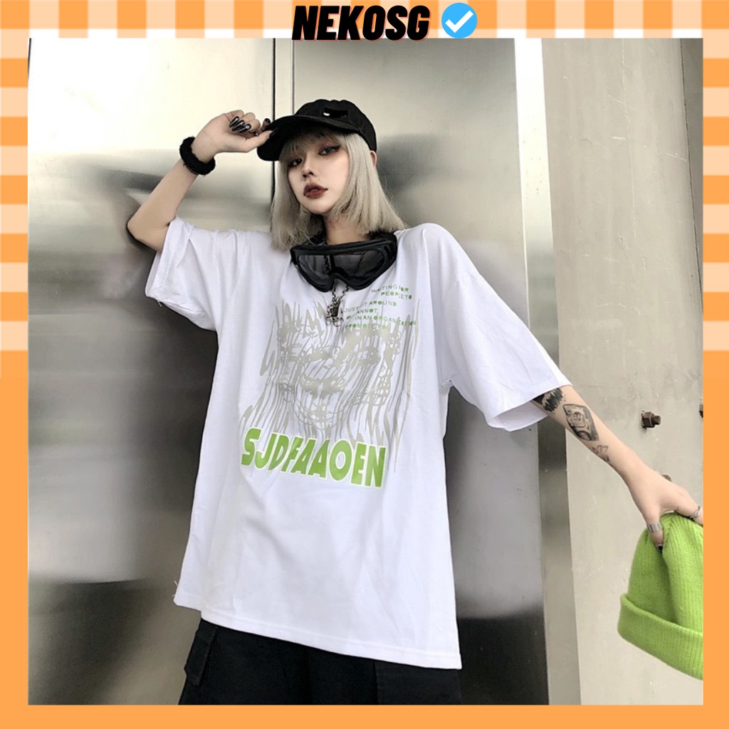 Áo thun tay lỡ Unisex NEKOSG, áo phông form rộng ATL54
