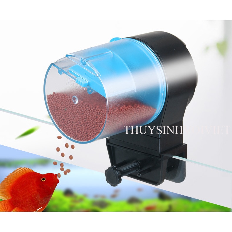 Máy cho cá ăn tự động hẹn giờ 8, 12 và 24h cho ăn - TẶNG KÈM PIN