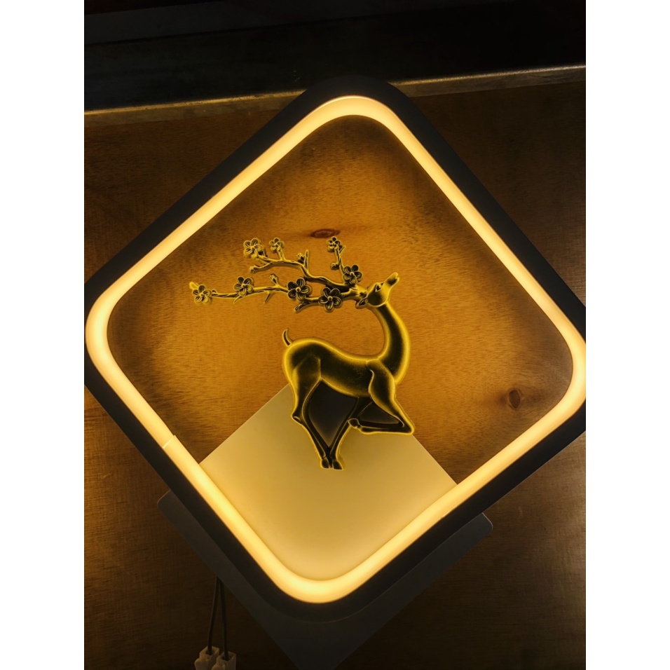 Đèn Tranh Tường Gắn Con Hươu