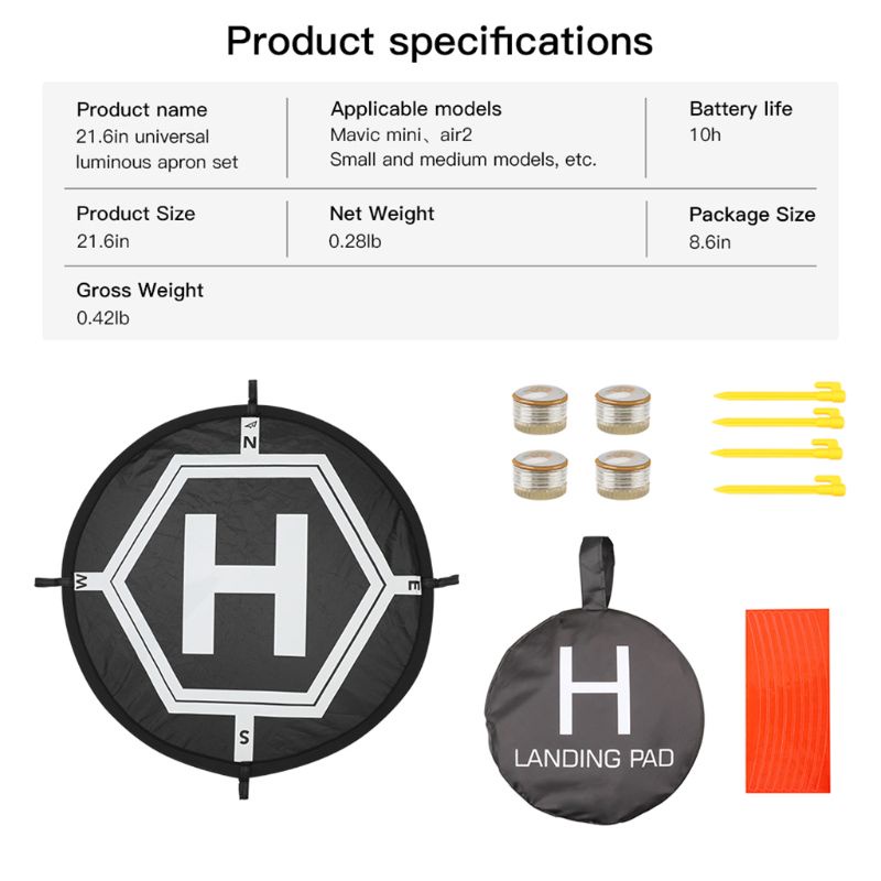 Đệm Chống Thấm Nước 55cm Phát Sáng Dành Cho DJI Mavic Air 2