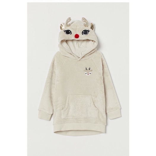 Áo hoodie lông mềm HM dư xịn cho bé