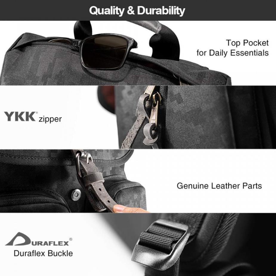 Balo TOMTOC City Vintage for Ultrabook black 15inch -