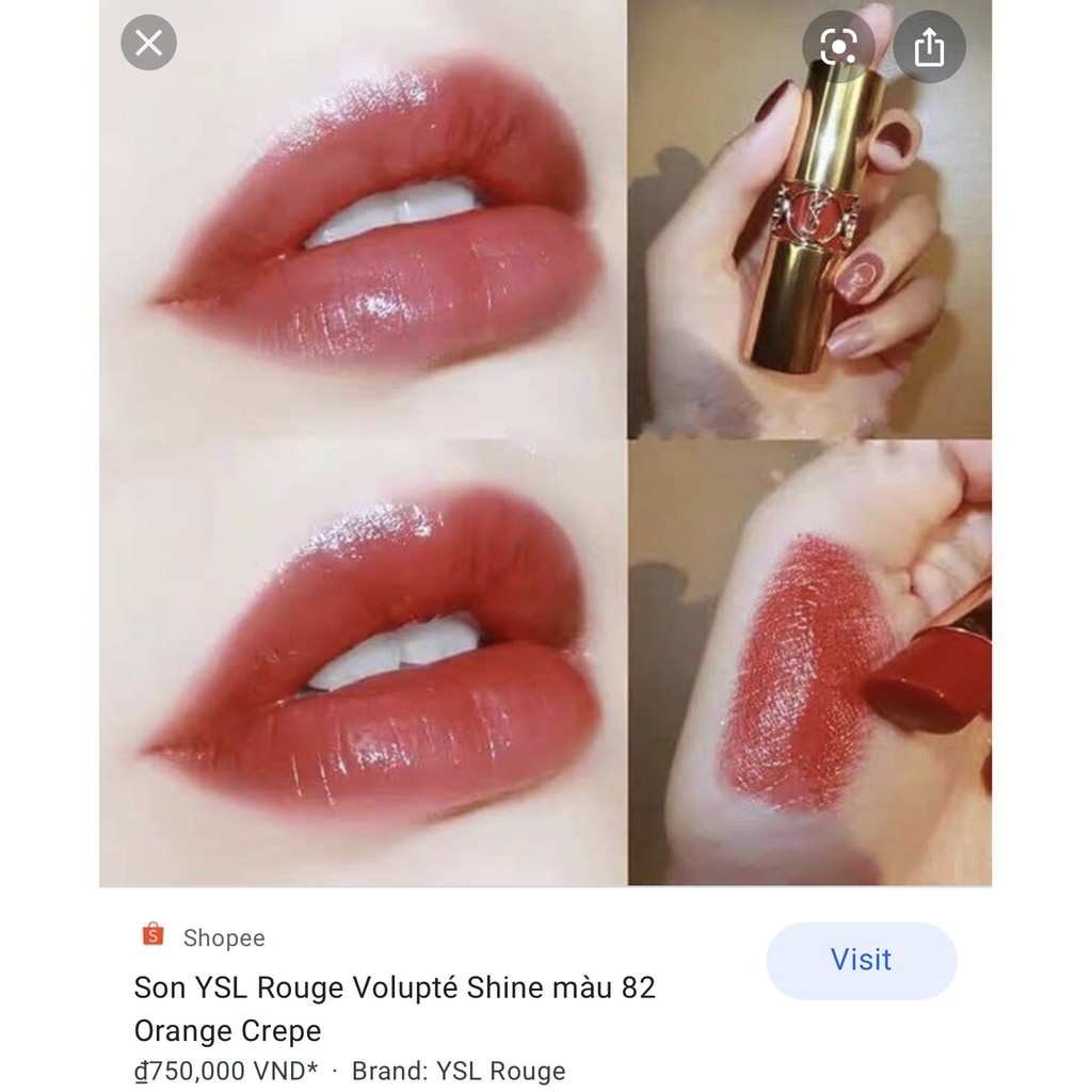Son YSL Rouge Volupte Shine Oil-in-Stick 46 | BigBuy360 - bigbuy360.vn
