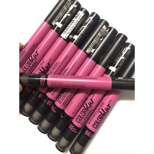 Son thỏi 2 đầu Maybelline Lip Studio Colorblur Cream Matte Pencil & Smudger 1.25g 05 Pink Insanity