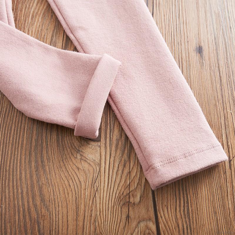 Quần ôm sát vải cotton màu trơn lưng thun co giãn thời trang mùa thu cho bé gái 1-8 tuổi