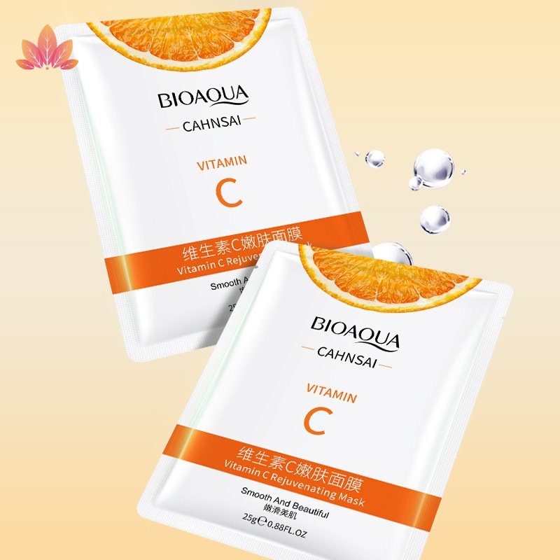 Mặt Nạ Dưỡng Ẩm Chứa Vitamin C Làm Trẻ Hóa Làn Da Không Dính JP5
