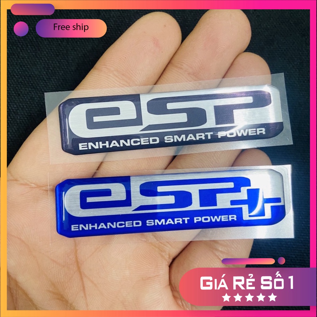 HCM  Tem logo nhựa nổi Fi dán đầu đèn, Esp dán pô e chuẩn zin sử dụng dán các dòng xe HONDA, YAMAHA ĐỒ CHƠI XE MÁY GIÁ S
