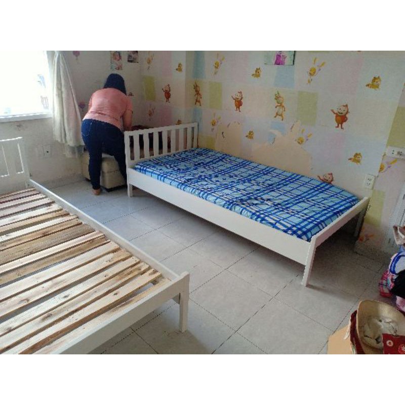 Giường 1mx2m gỗ thông New Zealand, xuất Nhật Bản | BigBuy360 - bigbuy360.vn