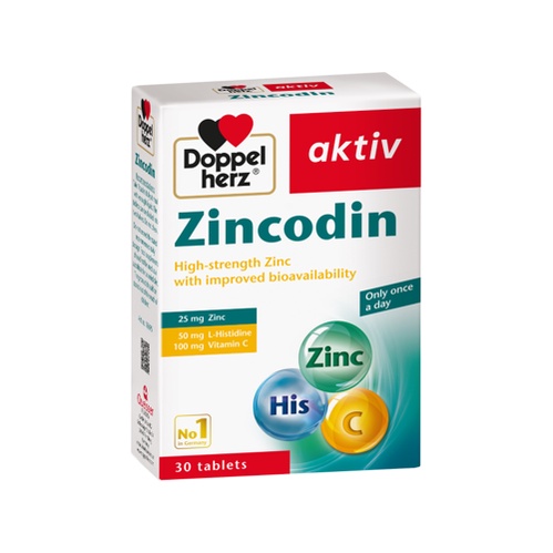 aktiv Zincodin - Viên uống bổ sung kẽm chính hãng từ Đức (Hộp 30 viên)