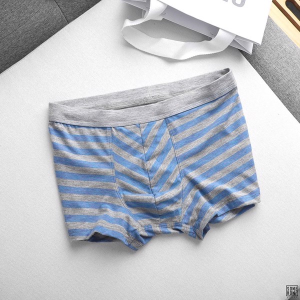 Quần Boxer Nam Sọc Kẻ INF 5 Màu, Chất Vải Thun Cotton Co Giãn Dày Dặn, PK000615, SOMEHOW