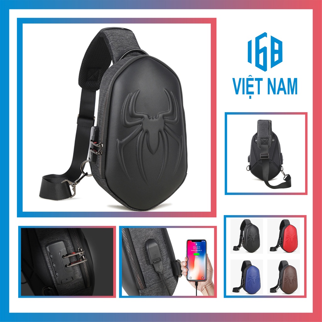 [Chính Hãng Aliencross ] Túi Đeo Chéo Nhền Nhện Cao Cấp Đa Năng Chống Nước Chống Trộm