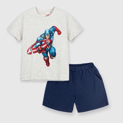 Bộ quần áo bé trai Spider Man ngắn tay RABITY bộ thun siêu nhân marvel thoáng mát 5547