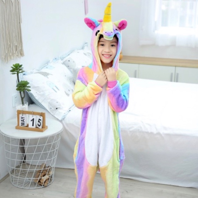 Bộ Đồ Thú Kỳ Lân Cầu Vồng - Unicorn Rainbow