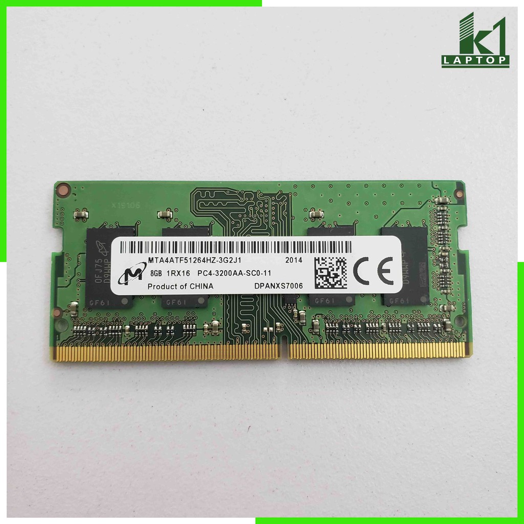 RAM Laptop DDR4 8GB Bus 3200 Micron SODIMM RAM PC4 4GB Bus 3200 Chính Hãng Micron