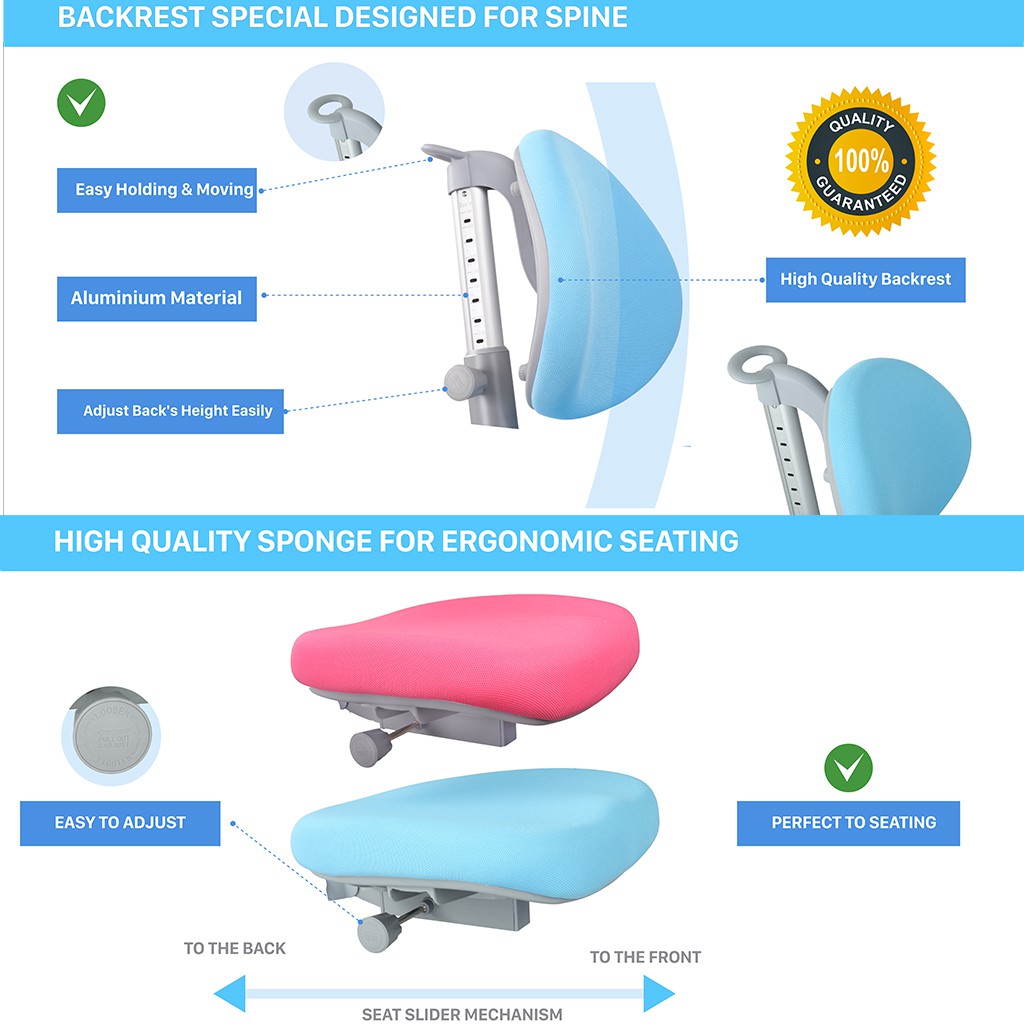 Ghế chống gù iSmart C5AF cao cấp tặng vỏ bọc ghế đi cùng | BigBuy360 - bigbuy360.vn