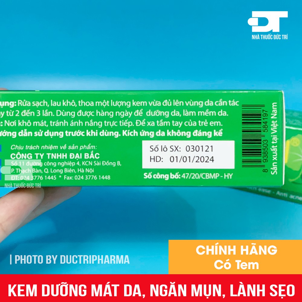 Kem Dưỡng Mát Da, Ngăn Mụn, Lành Sẹo - Yoosun Rau Má 25 Gram