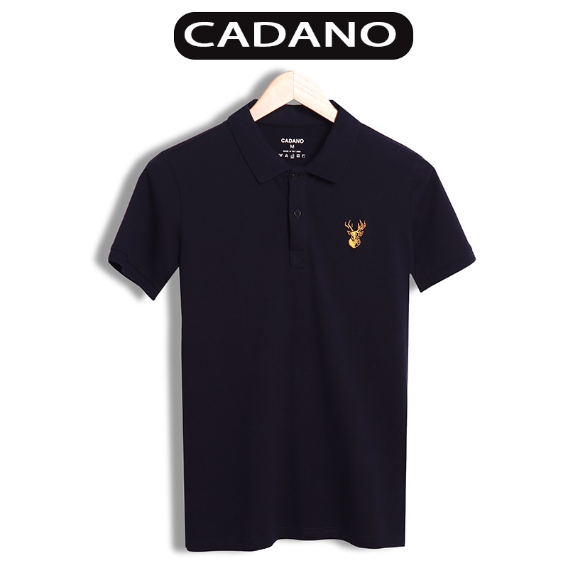 Áo thun polo nam CADANO, áo phông có cổ thêu, chất liệu cotton cá sấu CAD003 ⚡