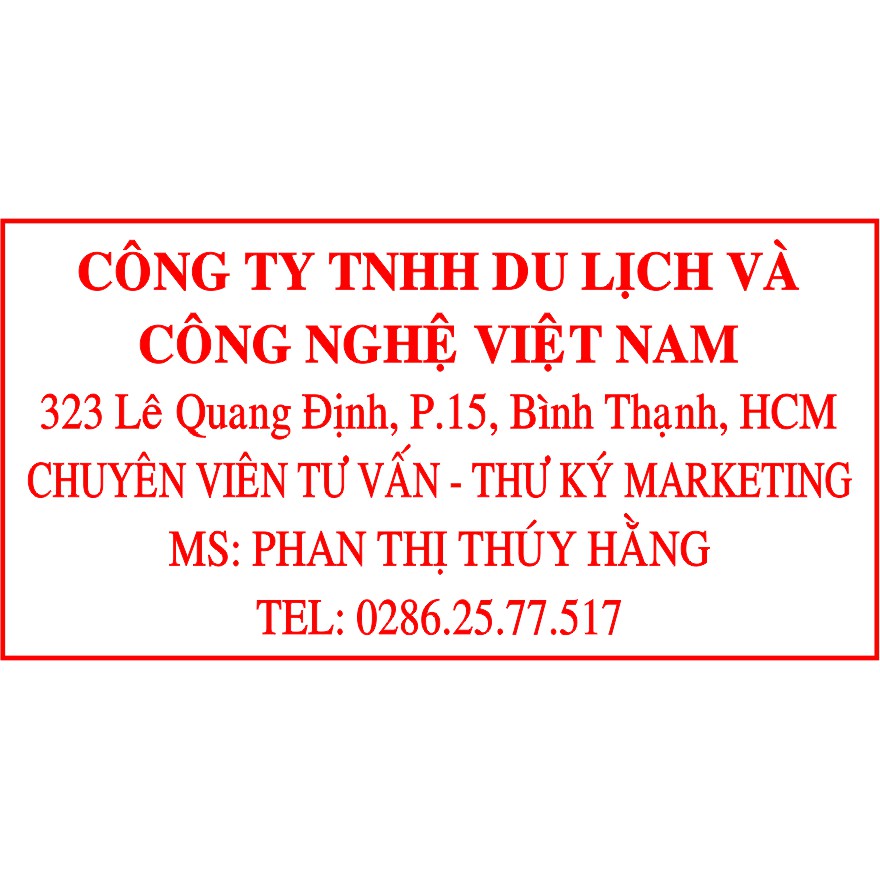 CON DẤU SHOP KÍCH THƯỚC LỚN - (Hải Triều)