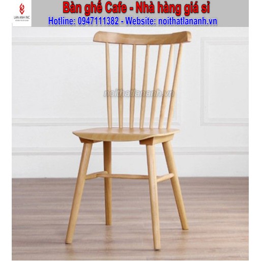 Bộ bàn ghế ăn 4 ghế gỗ song tiện đẹp giá rẻ LA-BBA20