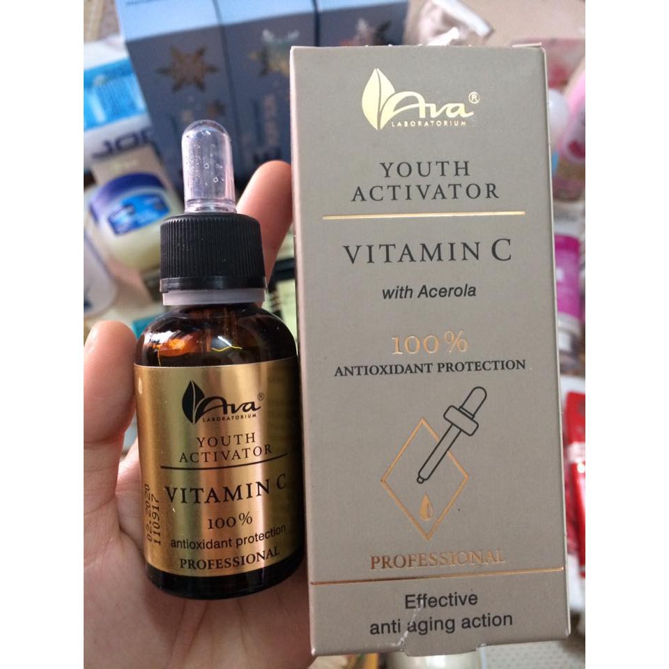 Tinh chất Vitamin C trắng da, loại bỏ thâm nám Ava Youth Activation