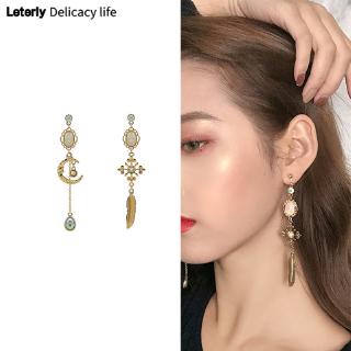 Bông Tai Mạ Bạc 925 Dáng Dài Thời Trang Thanh Lịch Cho Nữ