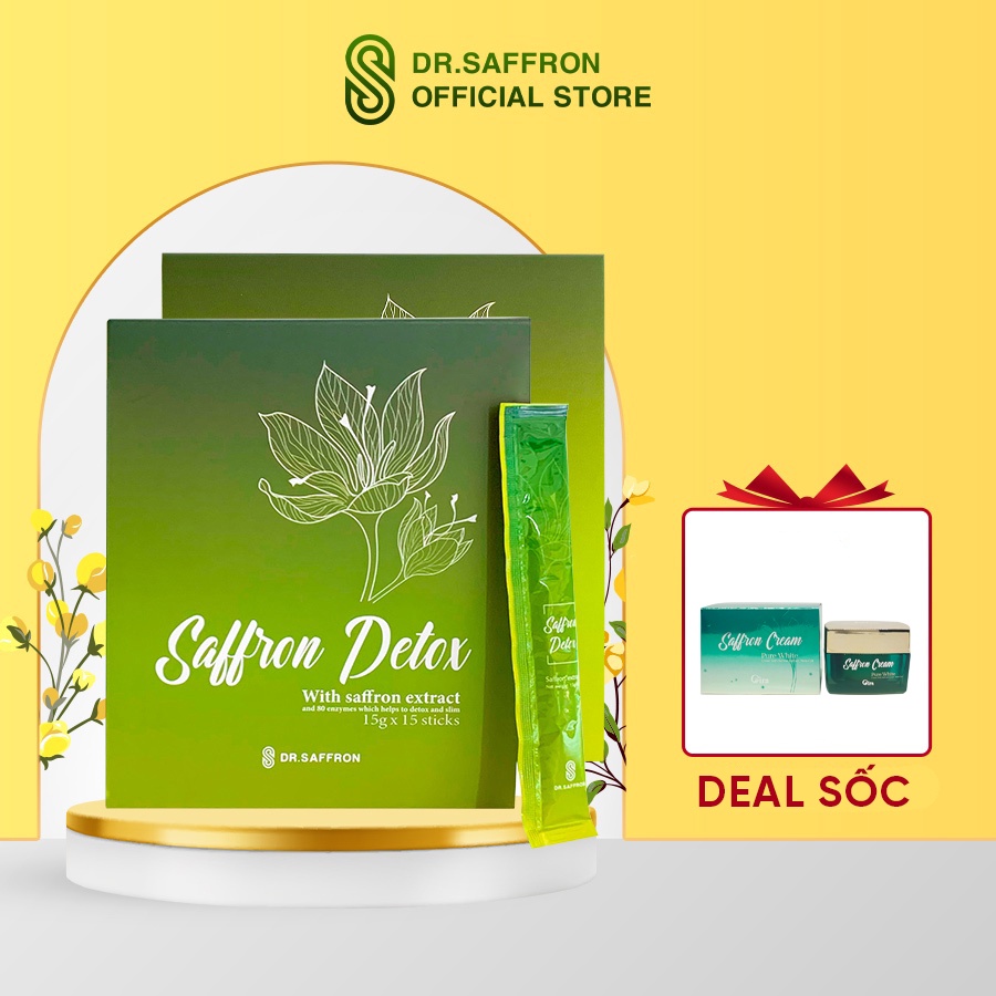 Thạch hỗ trợ giảm cân saffron detox thương hiệu dr.saffron 1 hộp 15 thanh - ảnh sản phẩm 1