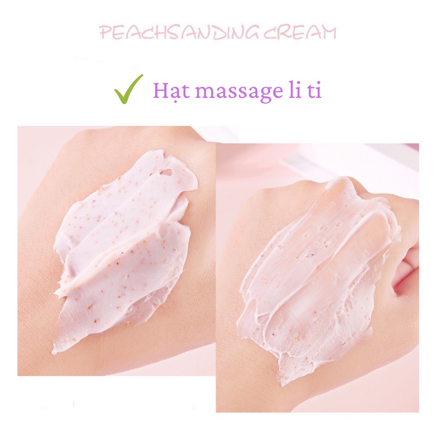 [TẶNG MẶT NẠ] Kem tẩy da chết toàn thân, kem tẩy da chết body hương đào Peach clear 200 g nội địa Trung | BigBuy360 - bigbuy360.vn