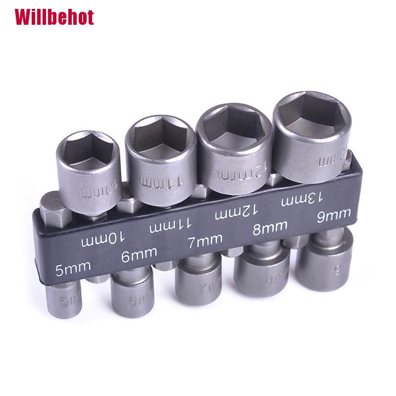 Set mũi khoan lục giác bằng thép 5-13mm 1/4&quot;