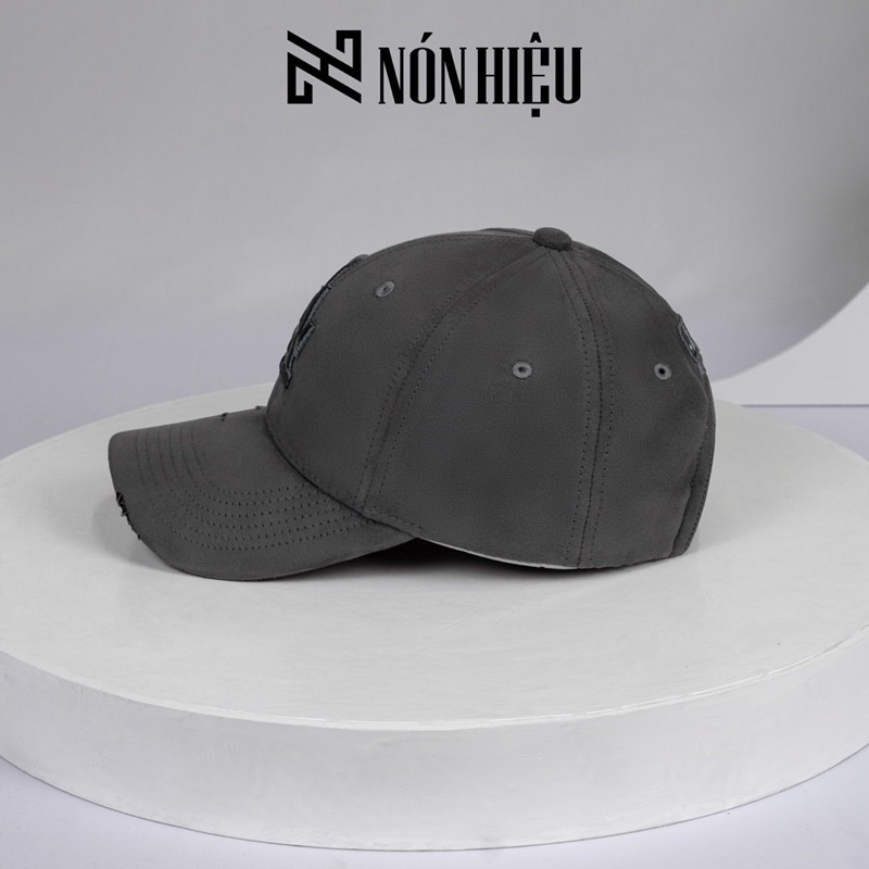 Mũ lưỡi trai cao cấp LA Da lộn Made In Korea Full Tem Mark hãng