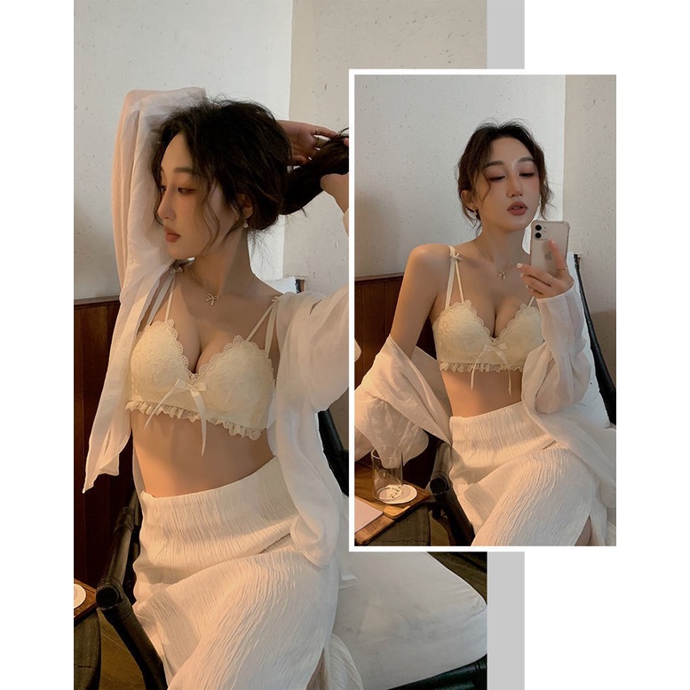 Áo ngực nữ ren mút mỏng vừa không gọng, thiết kế đơn giản, trẻ trung, dễ phối đồ (MS 04068) Anna Shop