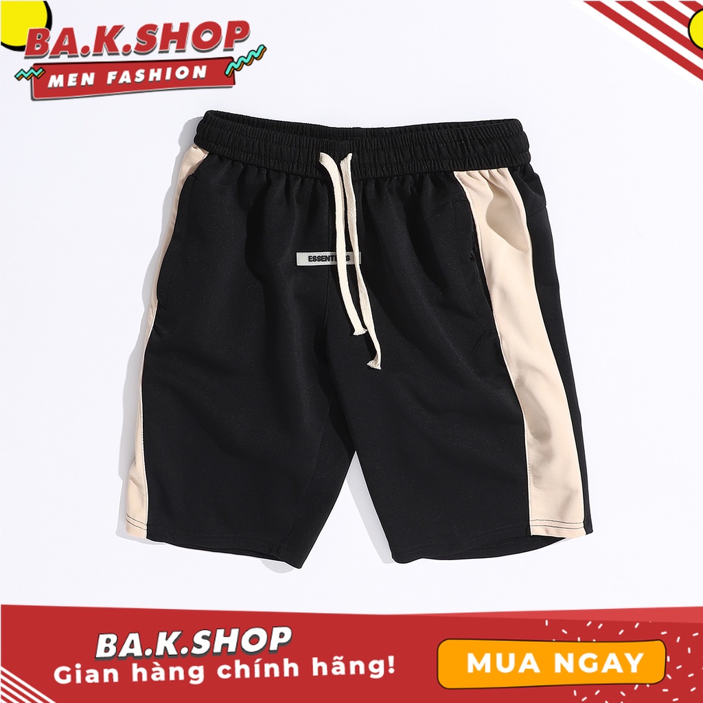 quần short nam ,quần đùi unisex 3K phối sườn kiểu dáng trẻ trung hiện đại chất liệu poly thể thao thoáng mát | BigBuy360 - bigbuy360.vn