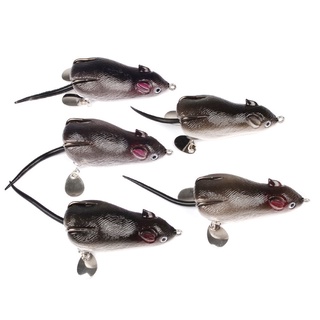 Mouse mềm câu cá lure 17.5g 7cm cá mồi nhựa dẻo soft 3d eyes soft frog bait móc cho lake sea bass giả mồi câu cá tackle
