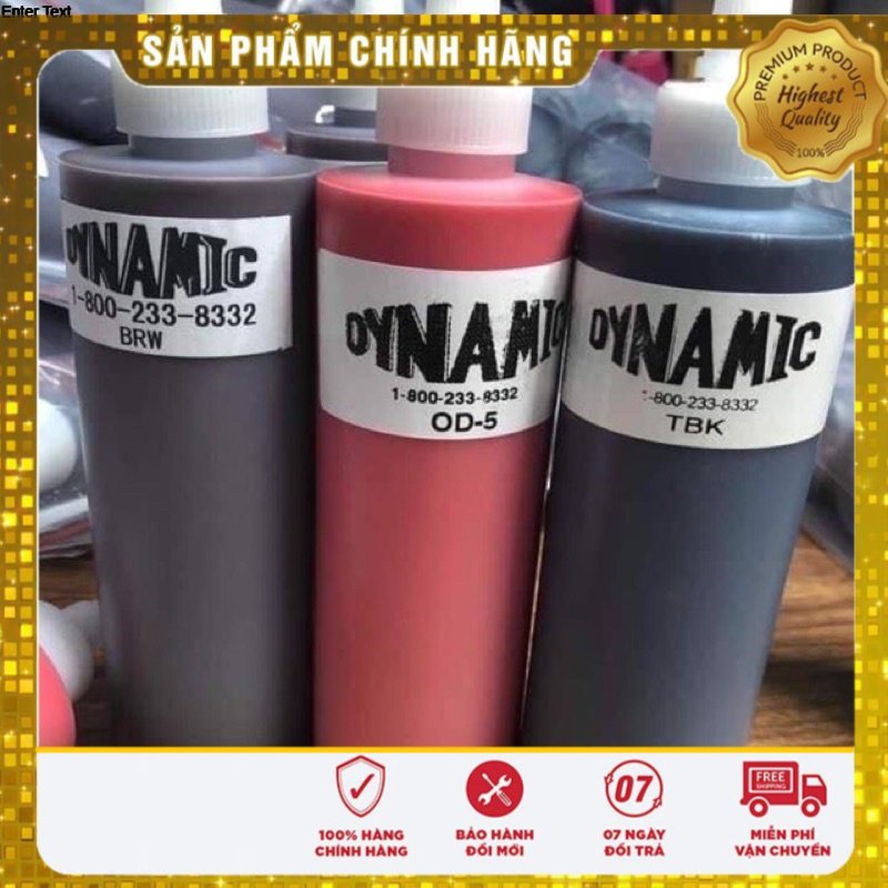 Mực Tập Phun Xăm Chai To DYNAMIC 240ml Chai To   DCPX-NTA