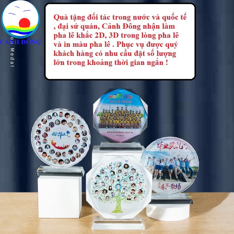 Quà tặng thầy cô ngày nhà giáo việt nam 20/11 nhớ ơn thầy cô – quà lưu niệm pha lê in ảnh độc đáo sang trọng
