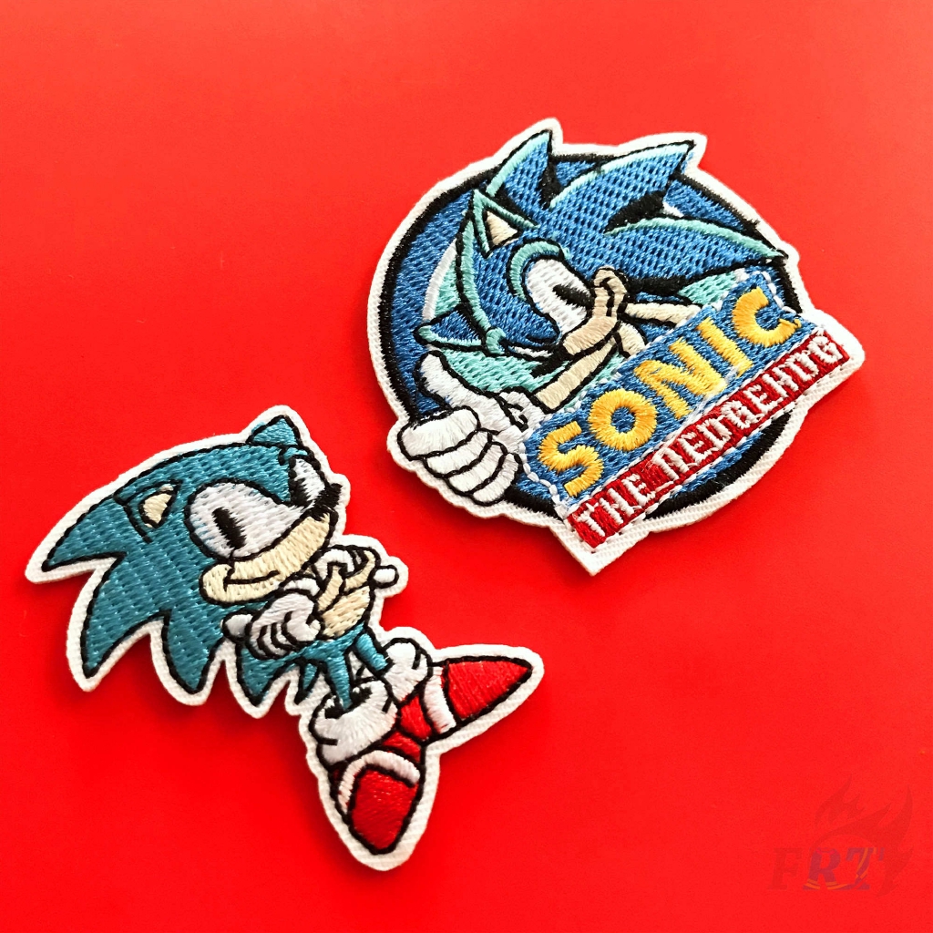 Bộ 1 / 2 miếng vá ủi quần áo hình nhím Sonic đáng yêu